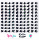 Ojos resinados Nivia Arts – Modelo 4000NA - Varios tamaños