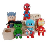 Molde de silicona para uso de porcelana fría, arcilla polimerica y fondant/pasta americana. Super heroes, marvel y heroínas