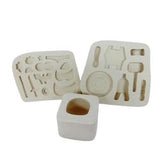 Molde de silicona para uso de porcelana fría, arcilla polimerica y fondant/pasta americana. Super heroes, marvel y heroínas
