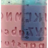 Molde de silicona -Alfabeto y numero - 502 - Marcela Arteira