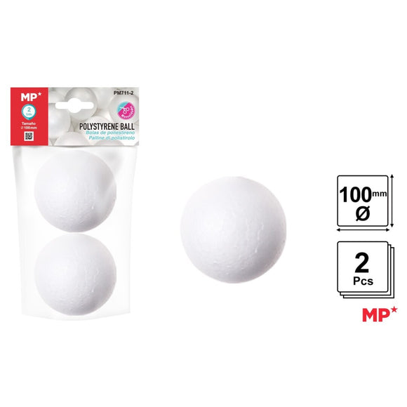 Bola de poliestireno blanco 100mm – Crea con Porcelana Fría