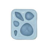 Molde de silicona para animalitos con cavidades para conejos y figuras infantiles, ideal para porcelana fría Angela Moldes.