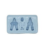 Molde de silicona cuerpo muñequita con cavidades para diferentes posturas y accesorios, ideal para porcelana fría Angela Moldes.