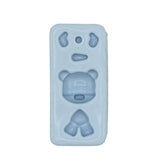 Molde de silicona para osito teddy con cavidades para cabeza, cuerpo y detalles, Angela Moldes.