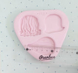 Molde de peinados para figuras manualidades