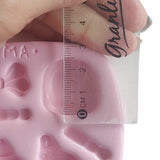 Molde de silicona para fondant cabeza cuerpo