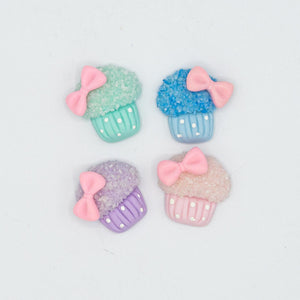 Pack de 4 minicupcakes multicolor de porcelana fría
