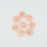 Pack de 8 flores de color rosa de porcelana fría