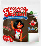 Masa para biscuit y porcelana fría color marron, marca BelaGi, paquete 100g
