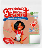 Masa para biscuit y porcelana fría color salmon, marca BelaGi, paquete 100g