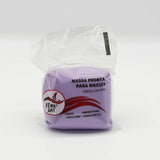 Masa para biscuit y porcelana fría color lila, marca Fênix Art, paquete 90g