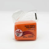 Masa para biscuit y porcelana fría color naranja vivo, marca Fênix Art, paquete 90g