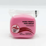 Masa para biscuit y porcelana fría color rosa antiguo, marca Fênix Art, paquete 90g