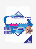 Porcelana fria o biscuit para modelar figuras, color blanco en paquete de 1kg