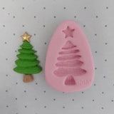 Molde de silicona porcelana fría árbol de Navidad con estrella, Marcela Arteira 697