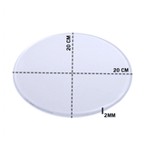 Base acrílica para porcelana fría y fondant 20cm diámetro (1 unidad)